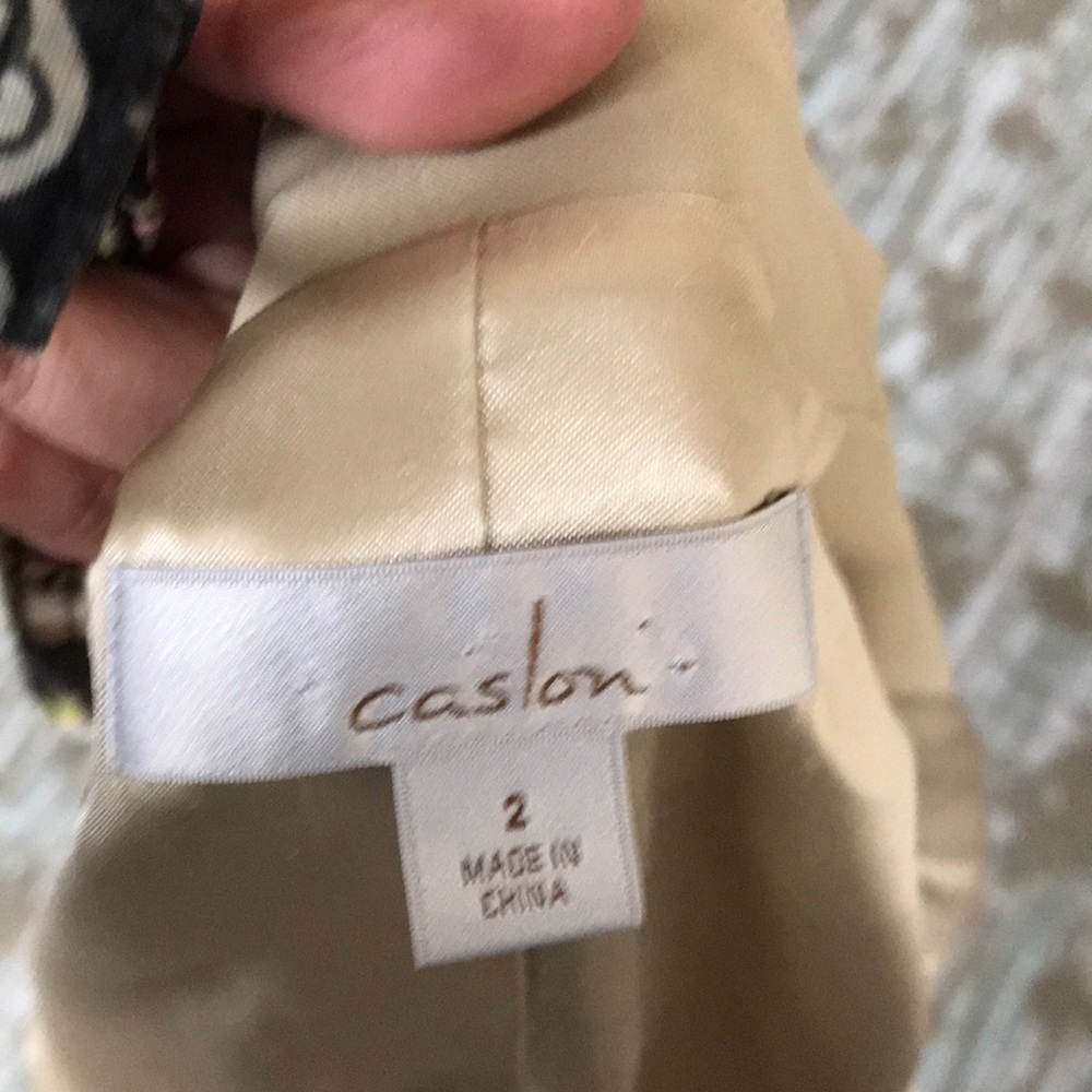 Nwot Fully Lined Tan Single Button Blazer - image 5